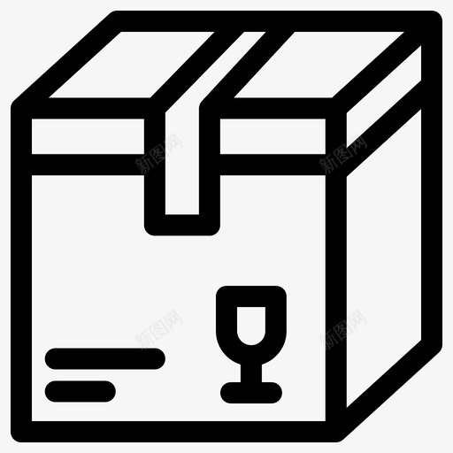 产品箱子交货图标svg_新图网 https://ixintu.com 交货 交货和物流 产品 箱子 装运 货物