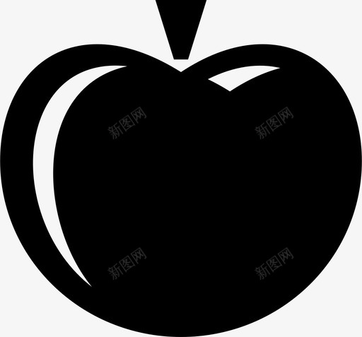 苹果教育食物图标svg_新图网 https://ixintu.com 教育 水果 苹果 蔬菜 食物