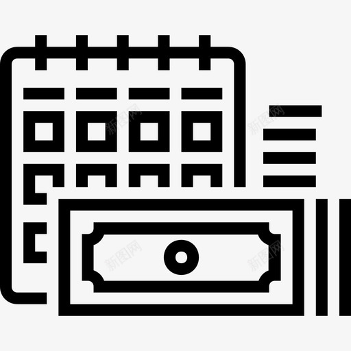 银行和财务概要图标svg_新图网 https://ixintu.com 概要 财务 银行