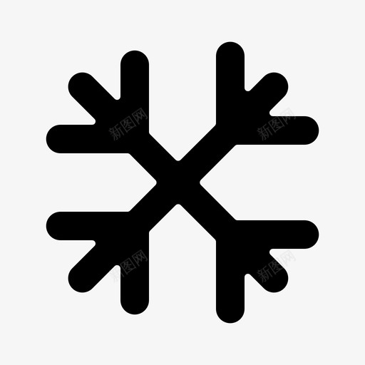 雪加拿大雪花图标svg_新图网 https://ixintu.com 冬季 加拿大 加拿大实心字形 雪 雪花
