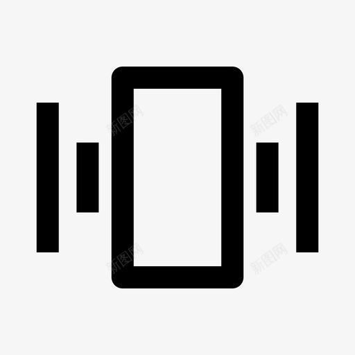 手机静音智能手机图标svg_新图网 https://ixintu.com 手机 振动 智能 用户界面 静音