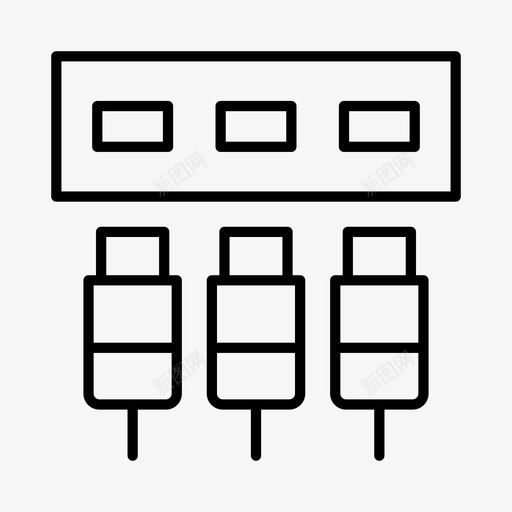 外置硬盘连接性数字图标svg_新图网 https://ixintu.com 互联网 优化 外置硬盘 数字 网络 连接性