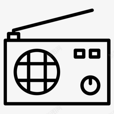 收音机天线经典型图标图标