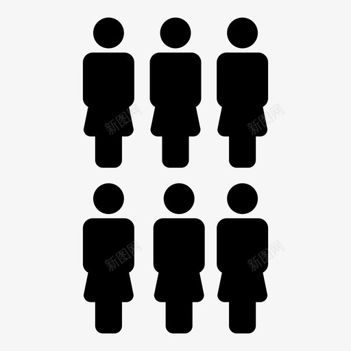 人物客户团队图标svg_新图网 https://ixintu.com 人物 团队 图标 女性 客户 符号 管理层 领导者