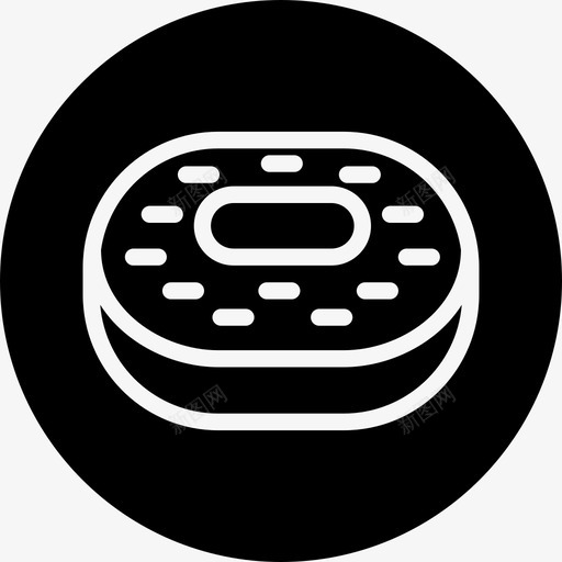 甜甜圈蛋糕食物图标svg_新图网 https://ixintu.com 徽章 甜甜圈 甜食 蛋糕 食品 食物