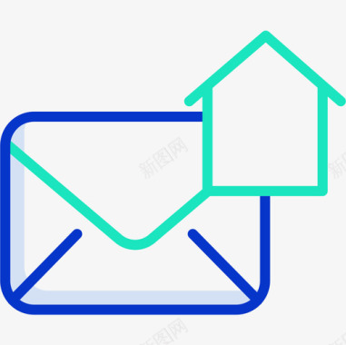 邮件邮件35轮廓颜色图标图标