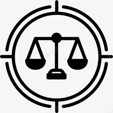 法律法律和犯罪2坚实图标图标