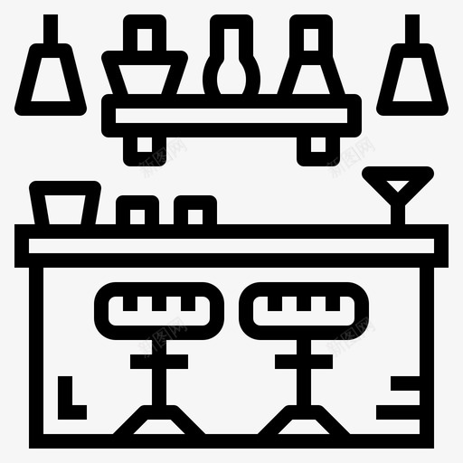 酒吧酒类饮料图标svg_新图网 https://ixintu.com 芭堤雅 酒吧 酒类 餐厅 饮料