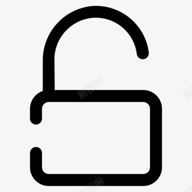 解锁商务挂锁图标图标