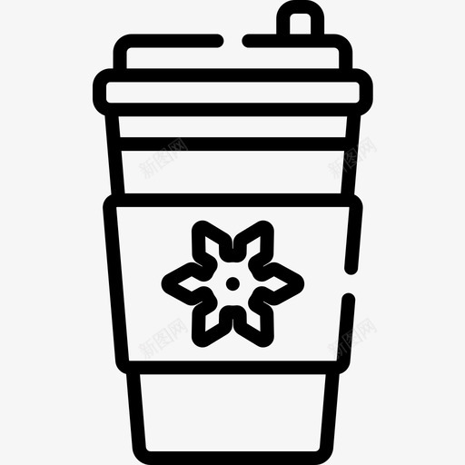 咖啡杯圣诞食品饮料线性图标svg_新图网 https://ixintu.com 咖啡杯 圣诞 线性 食品饮料