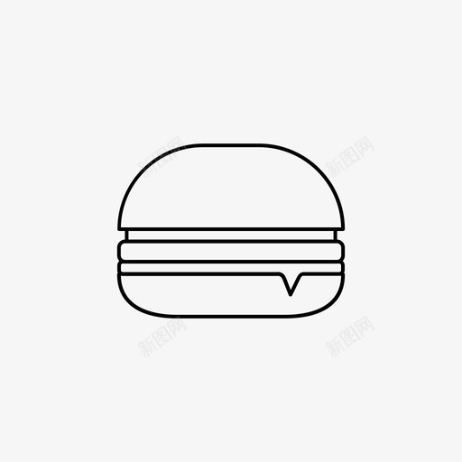 汉堡美式芝士汉堡图标svg_新图网 https://ixintu.com 快餐 汉堡 美式 美食 芝士汉堡 街头食品