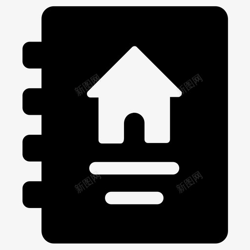 目录房屋财产图标svg_新图网 https://ixintu.com 不动产 房屋 目录 财产