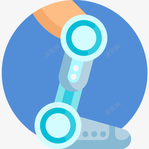 机器人腿未来主义技术7扁平图标svg_新图网 https://ixintu.com 扁平 技术 未来主义 机器人