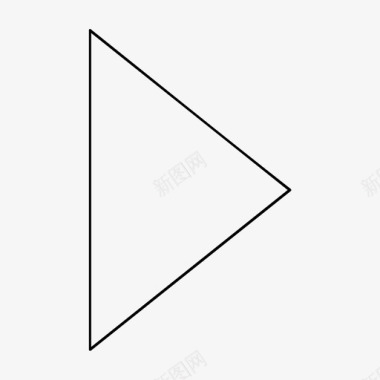 三角形媒体播放图标图标