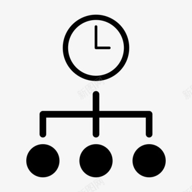 工时服务器计时器图标图标