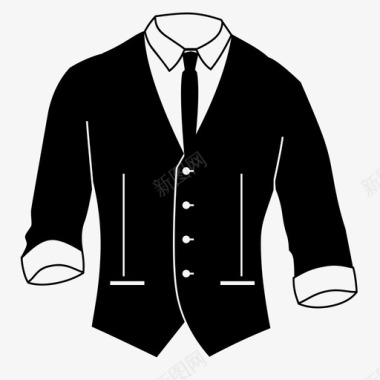 采购产品衬衫领带和开衫衬衫领带和开衫图标图标