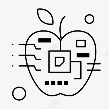 苹果人工生物图标图标