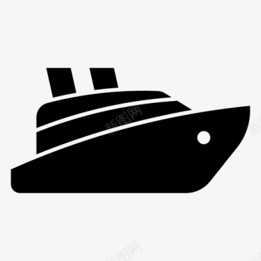 游船船游艇图标图标