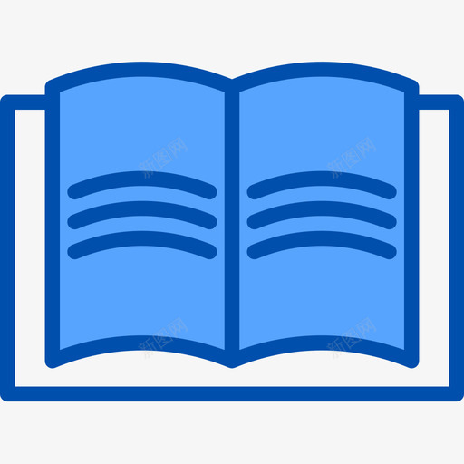 图书图书馆5蓝色图标svg_新图网 https://ixintu.com 图书 图书馆 蓝色