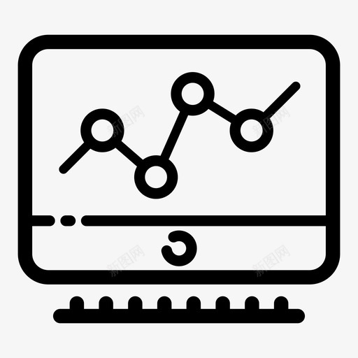 数据分析计算机线图图标svg_新图网 https://ixintu.com 工作 市场营销 数据分析 线图 计算机 贸易