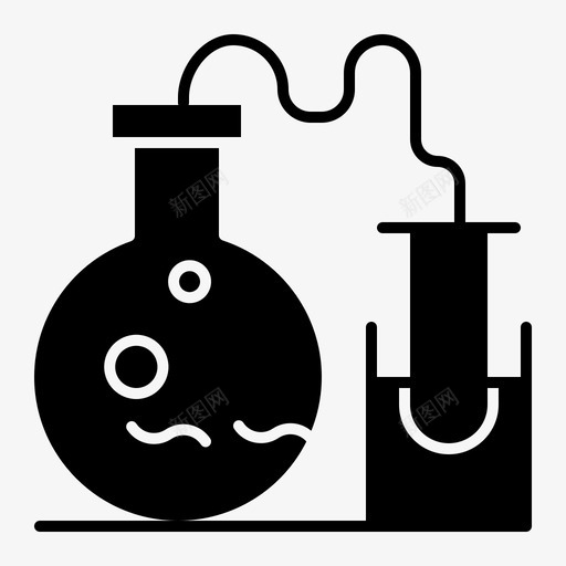 试管烧瓶实验室图标svg_新图网 https://ixintu.com 字形 实体 实验室 烧瓶 科学 试管
