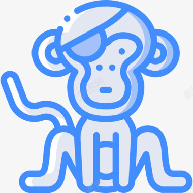 猴子海盗生活4蓝色图标图标