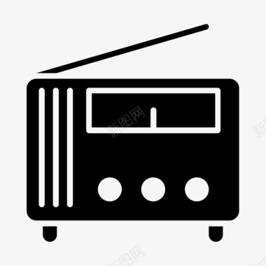 收音机音频广播图标图标