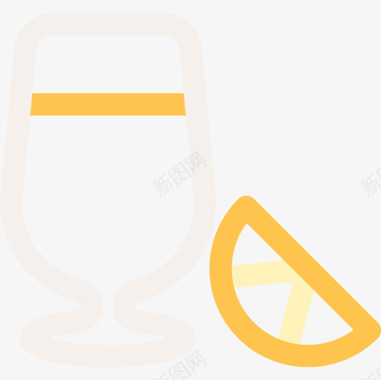 果汁40条原色图标图标