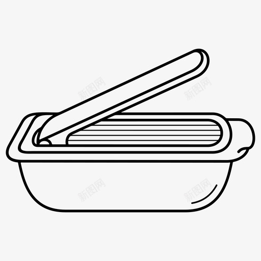 蔬菜切碎机片切片机图标svg_新图网 https://ixintu.com 切割器 切片机 切碎机 蔬菜 食品