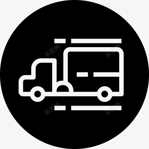 运输快递送货图标svg_新图网 https://ixintu.com 卡车 徽章 快递 货车 购物 运输 送货