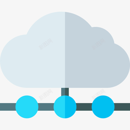 云计算web开发46扁平图标svg_新图网 https://ixintu.com web 云计算 开发 扁平
