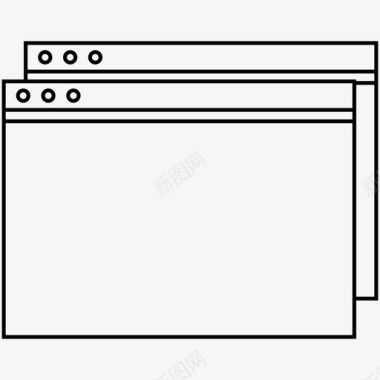 窗口页面图标图标