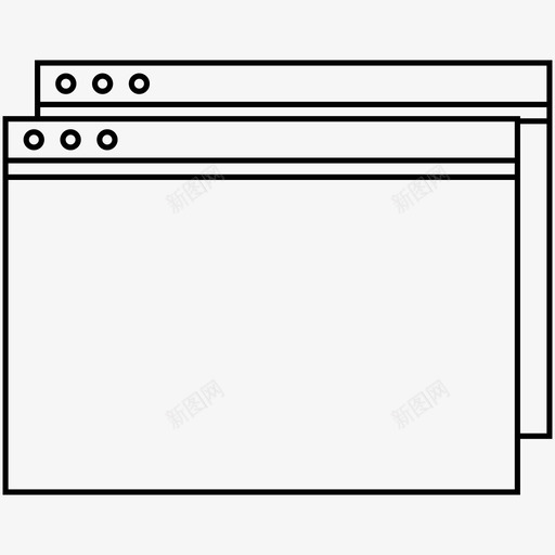 窗口页面图标svg_新图网 https://ixintu.com 窗口 页面