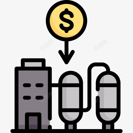 工厂投资43线性颜色图标svg_新图网 https://ixintu.com 工厂 投资43 线性颜色