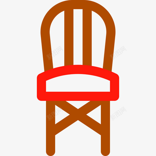 椅子家装18线性颜色图标svg_新图网 https://ixintu.com 家装 椅子 线性 颜色