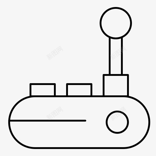 控制器操纵台操纵杆图标svg_新图网 https://ixintu.com 控制器 操纵 操纵杆 细线 装置