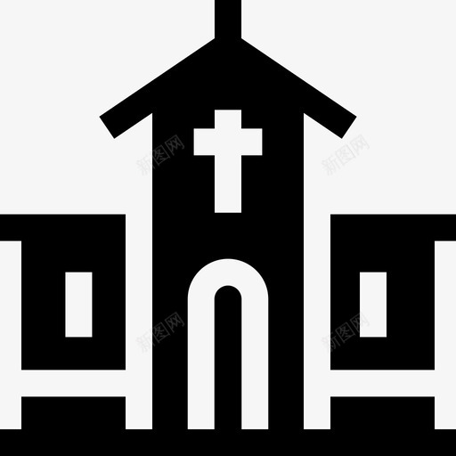 教堂城市生活13充满图标svg_新图网 https://ixintu.com 充满 城市生活 教堂