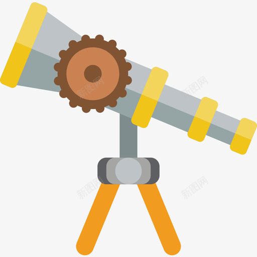 望远镜蒸汽朋克3平面图标svg_新图网 https://ixintu.com 平面 朋克 望远镜 蒸汽