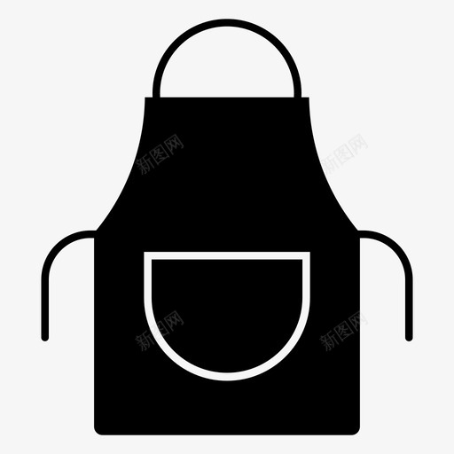 围裙厨师烹饪图标svg_新图网 https://ixintu.com 厨师 厨房 围裙 家用 晚餐 烹饪 设备