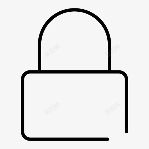 挂锁锁垫创意界面图标svg_新图网 https://ixintu.com 创意 挂锁 界面 锁垫
