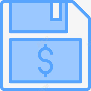 储蓄银行和金融33蓝色图标图标