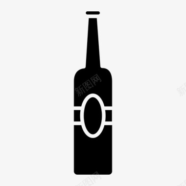 酒精啤酒瓶子图标图标