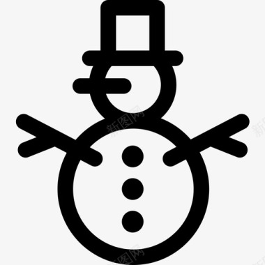 雪人圣诞159直系图标图标