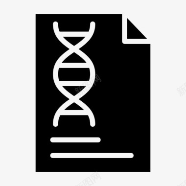 文档科学101实心图标图标