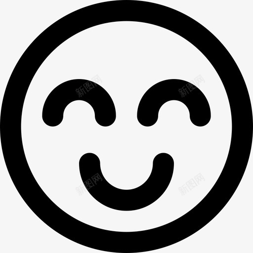 快乐情感6直系图标svg_新图网 https://ixintu.com 快乐 情感 直系