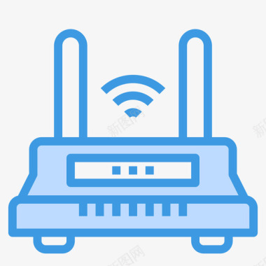 路由器小工具15蓝色图标图标