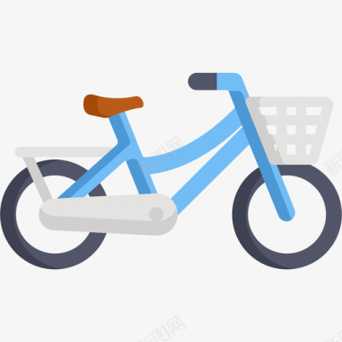 自行车荷兰10扁平图标图标