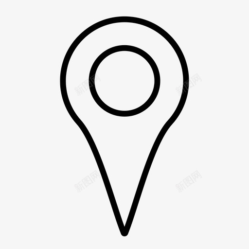 地理地理位置地图图标svg_新图网 https://ixintu.com 图钉 地图 地理 地理位置 常规 轮廓