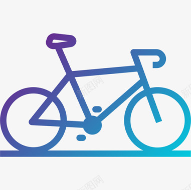 自行车交通123坡度图标图标