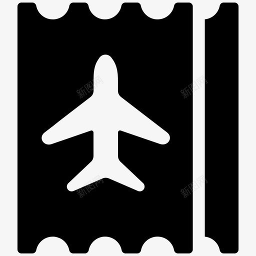 机票飞机票图标svg_新图网 https://ixintu.com 机票 飞机票